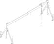 Aluportalkran stationär H1730-2980 mm 1500 kg TL 6000 mm Alu-Einzel-Träger Produktbild img6 S