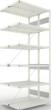 Steckregal META CLIP, Fachlast 100 kg, doppelseitig, RAL 7035 lichtgrau Produktbild img4 S