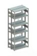 Steckregal META CLIP, Fachlast 150 kg, doppelseitig, verzinkt Produktbild img1 S