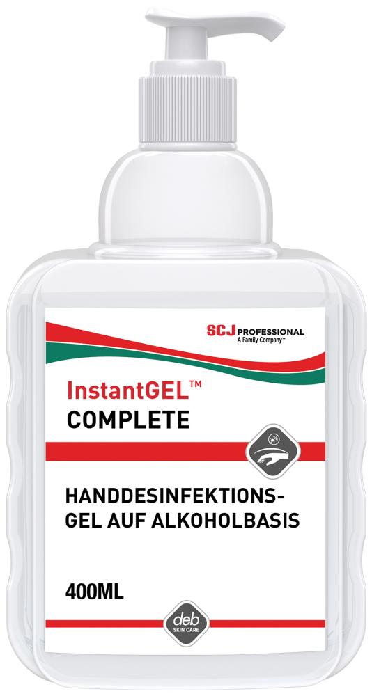 InstantGEL Complete Gel-Handdesinfektion 400 ml Pumpflasche Alkoholbasis Produktbild img1 L