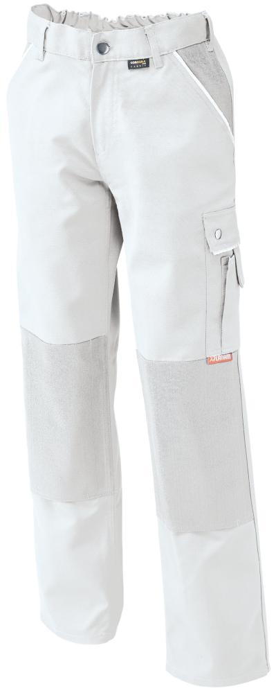Bundhose,Canvas,320 g/qm,Gr.52,weiß Produktbild img1 L