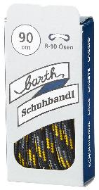 Schnürsenkel, 120 cm, rund, schw.-grau-gelb barth Schuhbandl Produktbild