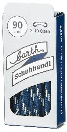 Schnürsenkel, 90 cm, rund, blau-weiß barth Schuhbandl Produktbild