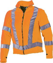 Jacke 2025 628, Fleece, Gr.M, warnorange Produktbild