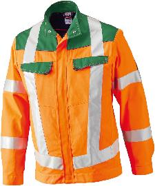Arbeitsjacke 2012 845,Gr.48/50,warnorange/grün Produktbild