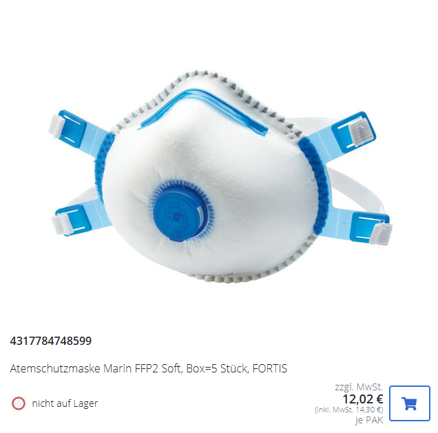 Platzhalterbild - FORTIS Artikel - Atemschutzmaske