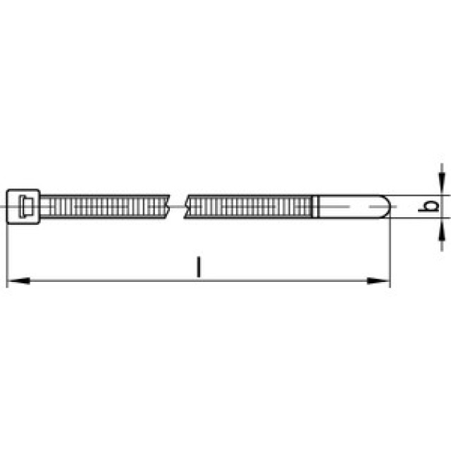 ART 82705 Sapi Kabelbinder UV-stabil PA 6.6 4,5 x Produktbild img1 L