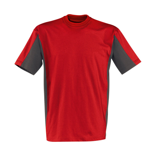Kübler T-Shirt Kurzarm 5020 mittelrot/anthrazit Gr. XS Produktbild img1 L