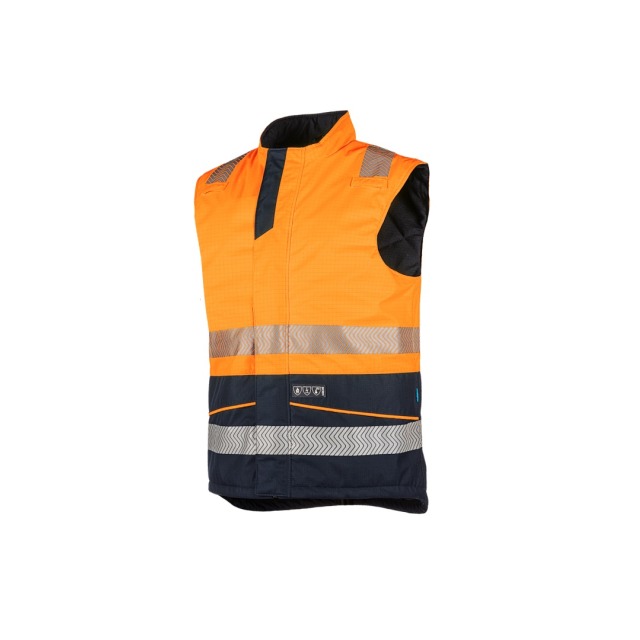Sioen Steppweste Vikja 9375A2ET2 279 leuchtorange/marine -AKW- Gr. M Produktbild img1 L