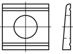 DIN 434 Stahl / ÜH 26 gal Zn Neigung 8 % gal Zn S Produktbild img1 L