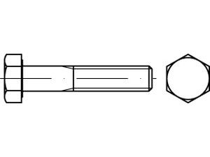DIN 960 8.8 M 12 x 1,25 x 60 S Produktbild img1 L