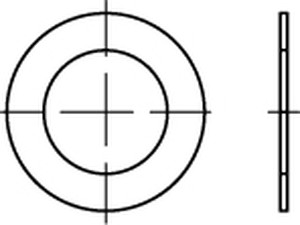 DIN 988 Stahl 7 x 13 x 0,5 S Produktbild img1 L