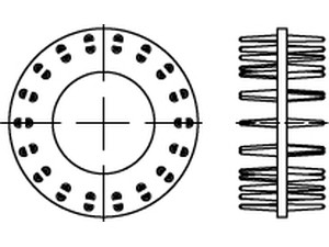 DIN 1052 Holzverbinder GT Typ D, gal Zn, zweis., 80 ÜH gal Zn S Produktbild img1 L
