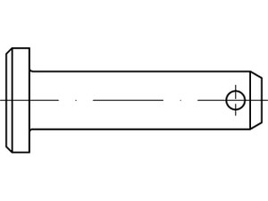 ISO 2341 Stahl B 10 h11 x 25 x 20,5 galv. verzinkt gal Zn S Produktbild img1 L