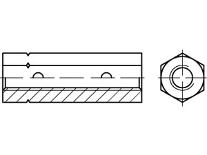 DIN 1479 Stahl ÜZ SP M 10 SW 17 galv. verzinkt gal Zn S Produktbild img1 L
