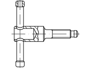 DIN 6306 5.8 DM 10 x 40 brüniert, ohne Druckstück brün S Produktbild img1 L