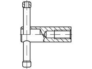 DIN 6307 Stahl 5 M 20 brüniert, loser Knebel brün S Produktbild img1 L