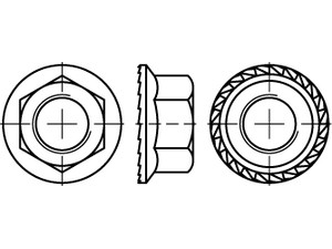 DIN 6923 10 M 10 mit Sperrverzahnung S Produktbild img1 L