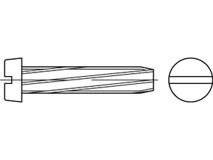 DIN 7513 Stahl B M 3 x 20 galv. verzinkt gal Zn S Produktbild img1 L