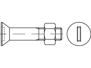 DIN 7969 Mu 4.6 U / CE M 16 x 45 feuerverzinkt tZn S Produktbild img1 L