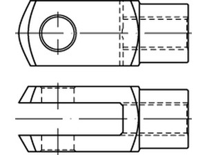 DIN 71752 Stahl G 10 x 40 galv. verzinkt gal Zn S Produktbild img1 L