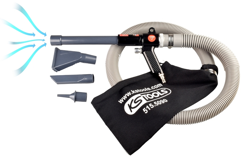 Druckluft-Saug-Blaspistole, 145mm Produktbild img7 L