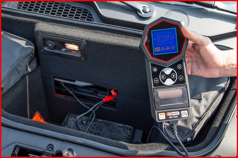 12V / 24V Digital-Batterie- und Ladesystemtester mit integriertem Drucker Produktbild img8 L