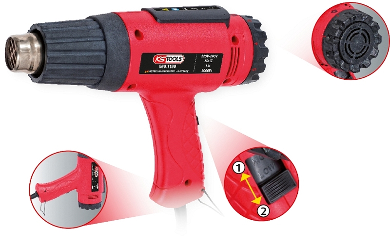 Heißluft-Gerät Satz inkl. 4 Aufsätze Produktbild img9 L