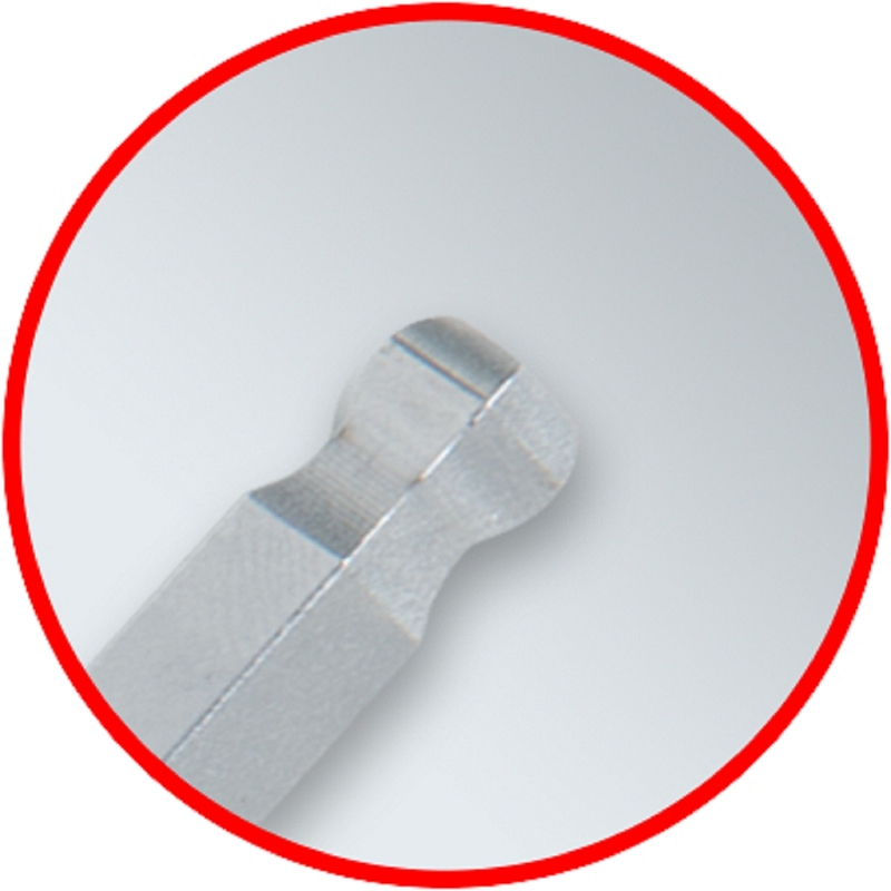 Kugelkopf-Innensechskant-Winkelstiftschlüssel-Satz, extra lang, 9-tlg Produktbild img4 L