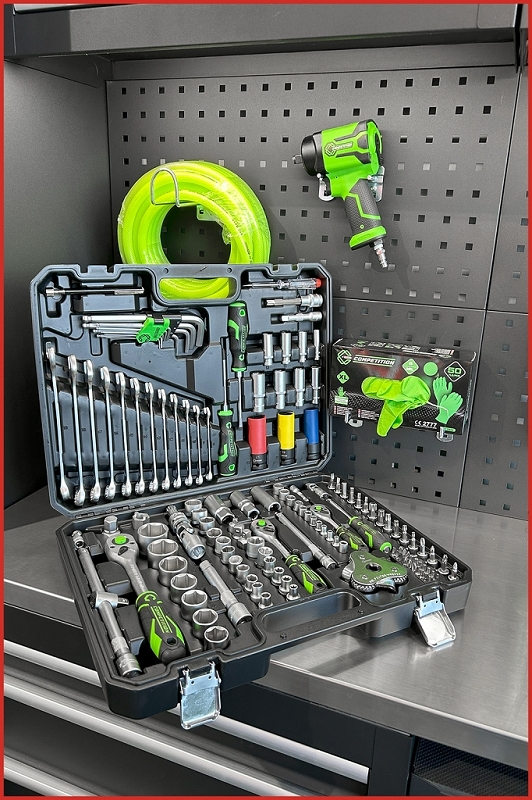 COMPETITION 1/4"+3/8"+1/2" Steckschlüssel-Satz, 132-tlg, KFZ-Spezial Produktbild img8 L