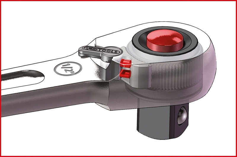 3/8" SlimPOWER Umschaltknarre,72 Zahn Produktbild img5 L