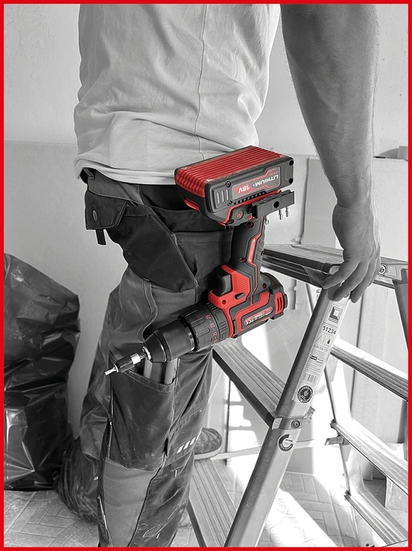 eMONSTER Brushless-Akku-Schlag-Bohr-Schrauber-Satz, 4-tlg Produktbild img15 L