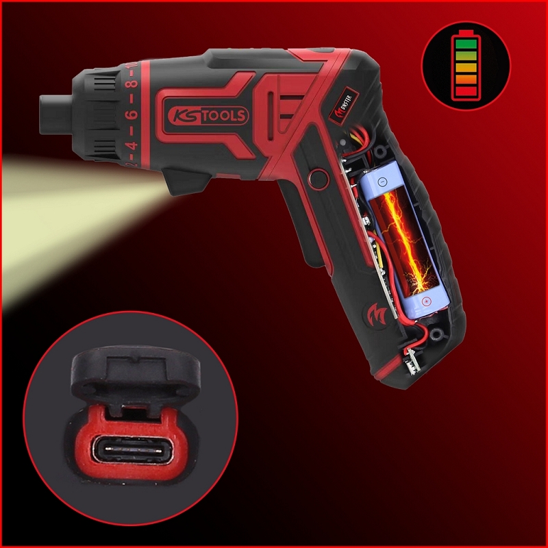 eMONSTER 1/4" Akku-Bit-Schrauber-Satz, 27-tlg. Produktbild img18 L