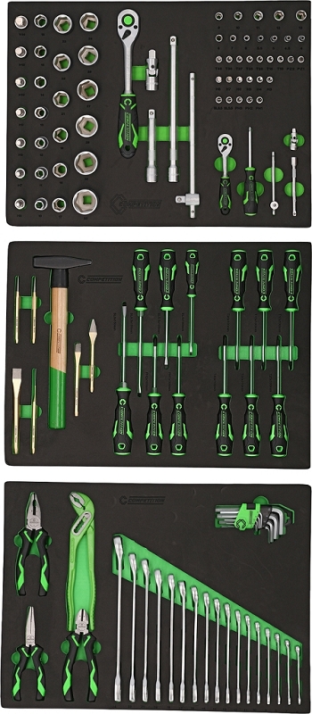 COMPETITION&nbsp;Systemeinlagen-Satz für Werkstatt Schranksystem 512.6000 mit 119 Premium-Werkzeugen Produktbild img2 L