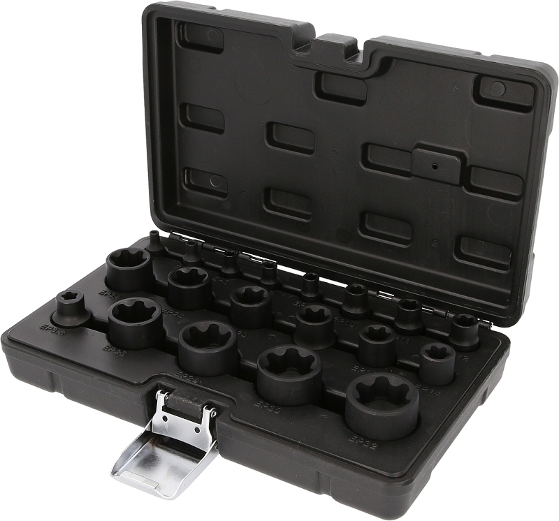 1/4"+3/8"+1/2" Torx Kraft-Steckschlüssel-Satz, 19-tlg Produktbild img2 L