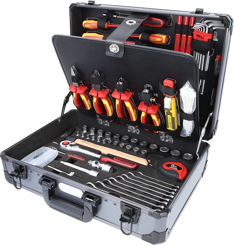 1/4" + 1/2" Elektriker-Werkzeugkoffer, 128-tlg Produktbild img2 L
