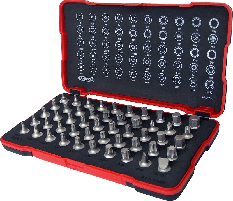 1/4" Bit-Stecknuss-Satz, extra kurz, 50-tlg Produktbild img2 L