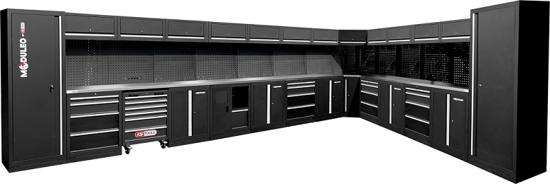 Werkstatt-Schranksystem, L-Form, 6120 x 4080 mm Produktbild img2 L