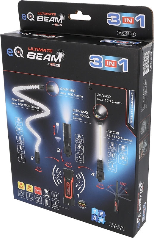 eQi UltimateBEAM 3in1 Quick-Lock Arbeitsleuchten-Set, 4-tlg Produktbild img3 L