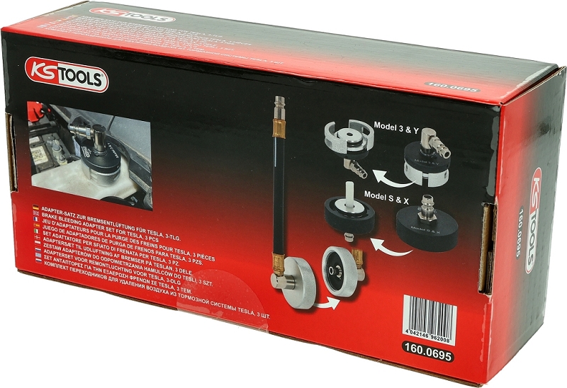 Adapter-Satz zur Bremsentlüftung für Tesla, 3-tlg Produktbild img7 L