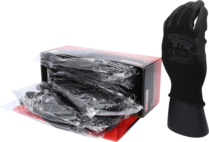 Mikro-Feinstrickhandschuhe-schwarz, 8, 12 Paar Produktbild img5 L