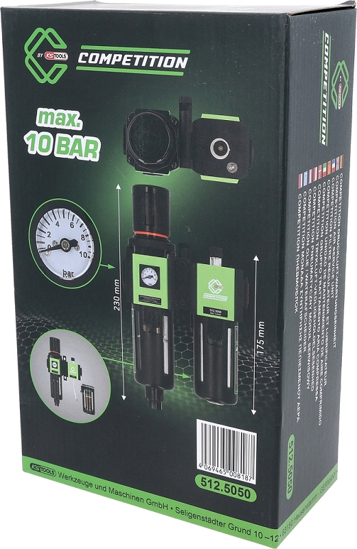 1/2"&nbsp;COMPETITION Druckluft-Wartungseinheit Produktbild img10 L