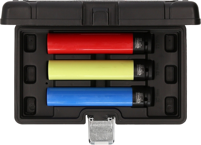 Alu-Felgen Kraft-Stecknuss-Satz, extra lang, 3-tlg, 1/2", 17, 19, 21 mm Produktbild img4 L