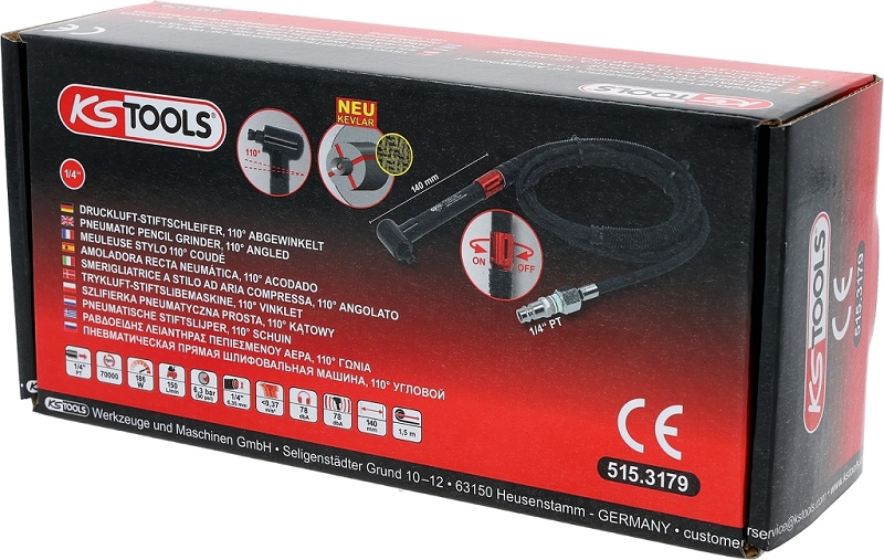 Druckluft-Stiftschleifer, 110° abgewinkelt Produktbild img4 L