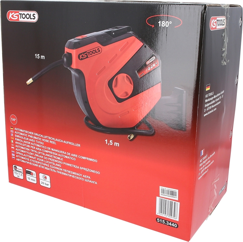 Automatischer Druckluftschlauch-Aufroller, Ø 10mm x 15m Produktbild img6 L