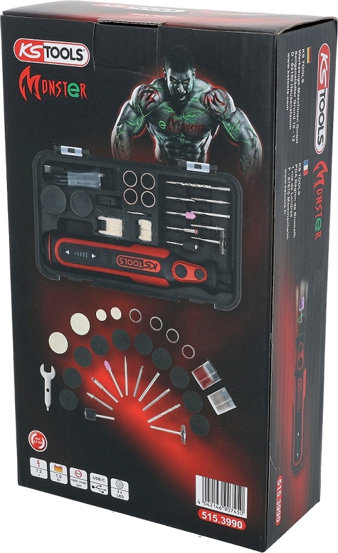 eMONSTER Akku-Multifunktionswerkzeug-Satz mit 50 Zubehörteilen Produktbild img8 L