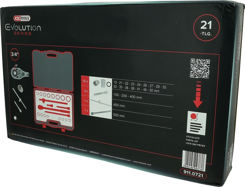 3/4" Steckschlüssel-Satz, 21-tlg 6-kant Produktbild img6 L