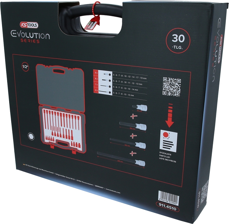 1/2" Bit-Stecknuss-Satz für Innensechskant-Schrauben, 30-tlg Produktbild img7 L
