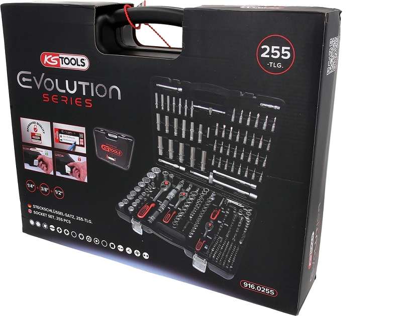 1/4"+3/8"+1/2" Steckschlüssel-Satz, 255-tlg Produktbild img5 L