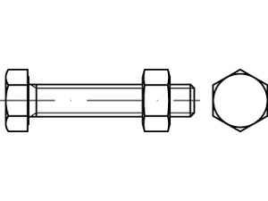 ISO 4017 5.6 Mu Kl.5 M 24 x 75 feuerverzinkt, AD-W7/1 tZn S Produktbild img1 L